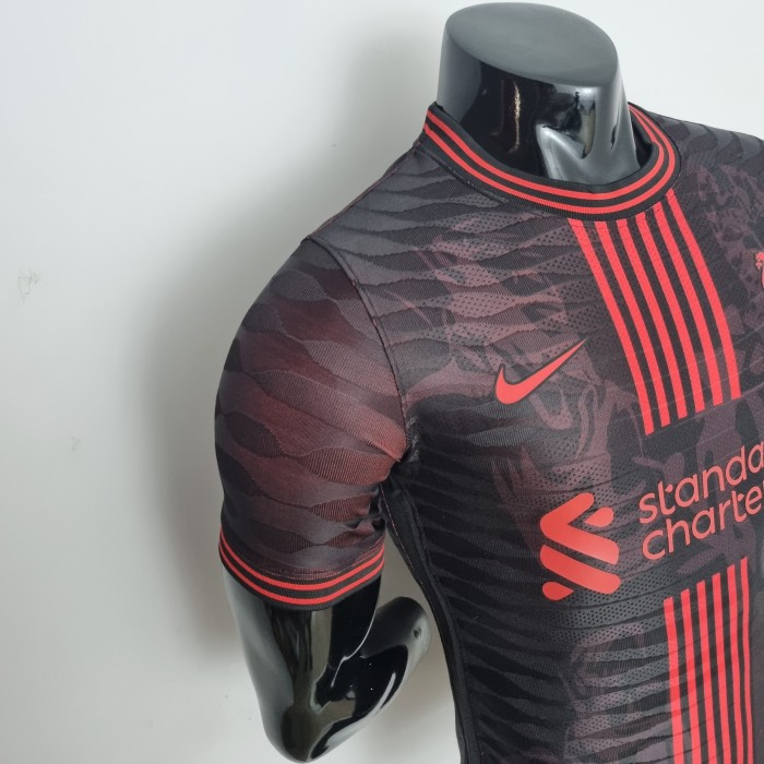 Liverpool Player Version Black Red Training  Jersey 22/23