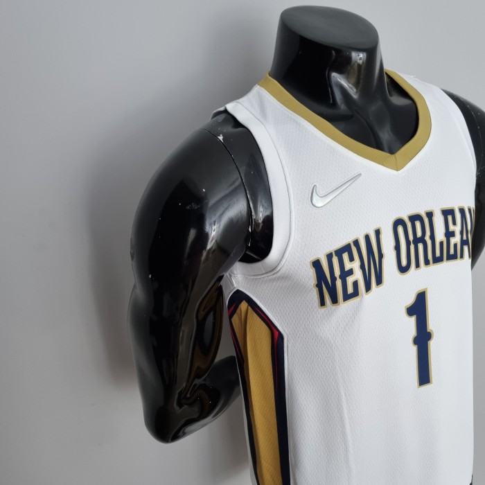 Zion Williamson New Orleans Pelicans 75th Anniversary  Swingman Jersey White