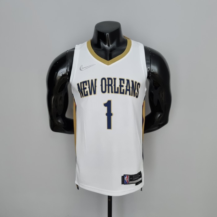 Zion Williamson New Orleans Pelicans 75th Anniversary  Swingman Jersey White