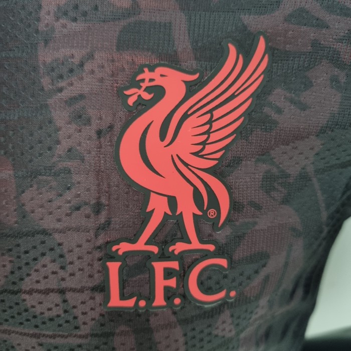Liverpool Player Version Black Red Training  Jersey 22/23