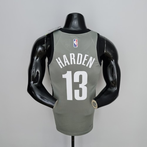 James Harden Brooklyn Nets 75th Anniversary Swingman Jersey Gray