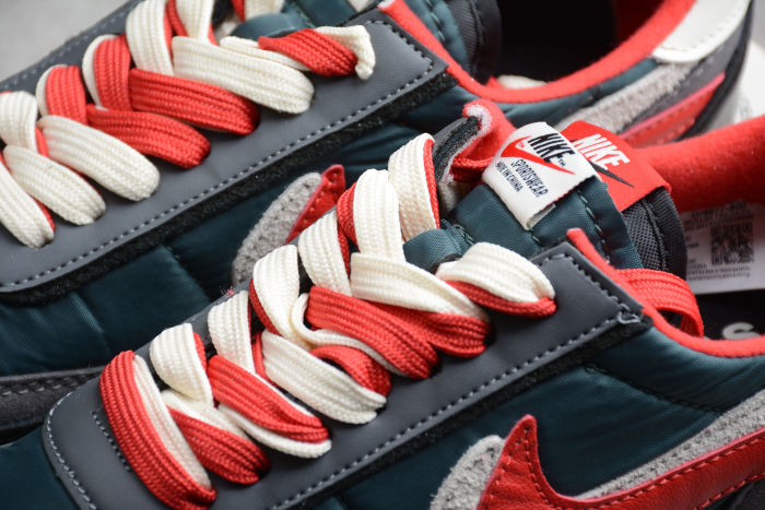 Undercover x Sacai x NK LDWaffle   Midnight Spruce University Red
