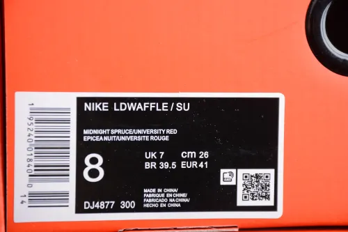 Undercover x Sacai x NK LDWaffle   Midnight Spruce University Red