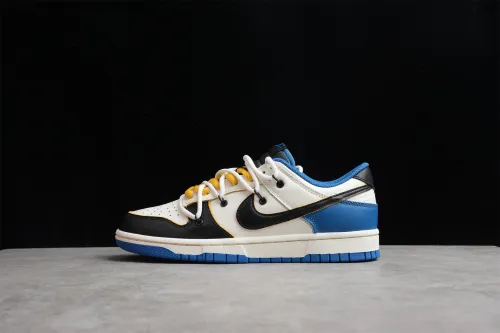 OW x SB Dunk Low Retro Royal Blue White Black DD1391-001