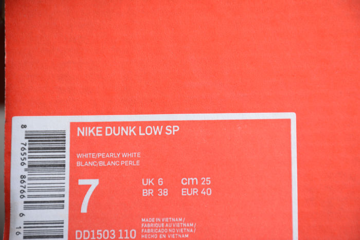 SB Dunk Low  Pearl white  DD1503-110