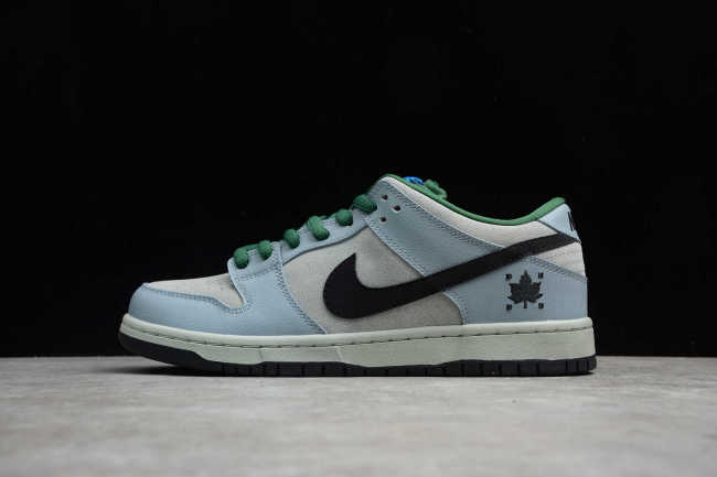 SB Dunk Low IW Dove Grey Black-Gorge Green 313170-021