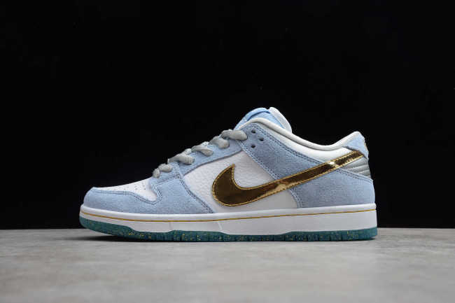 SB DUNK x Sean Cliver Light Blue White Gold DC9936-100