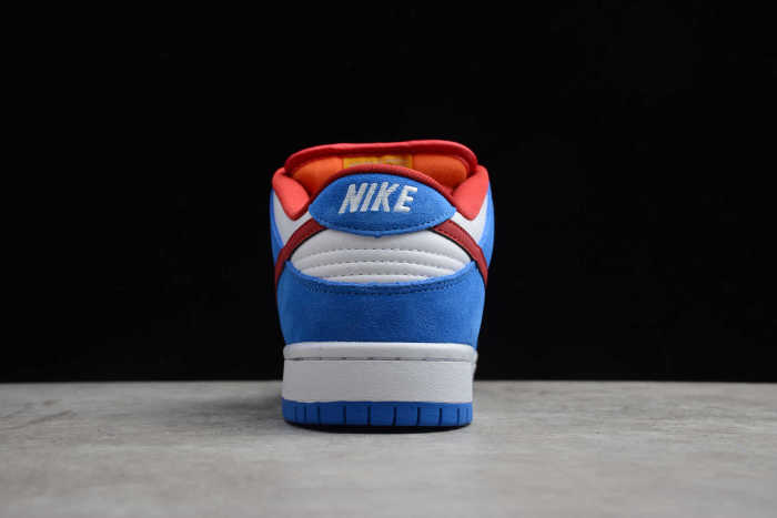 SB Dunk Low White Blue University Red BQ6817-400