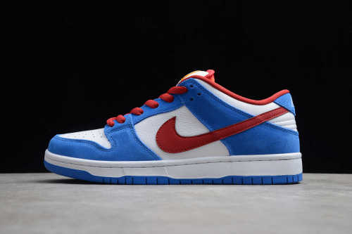 SB Dunk Low White Blue University Red BQ6817-400