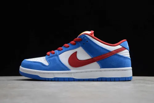 SB Dunk Low White Blue University Red BQ6817-400
