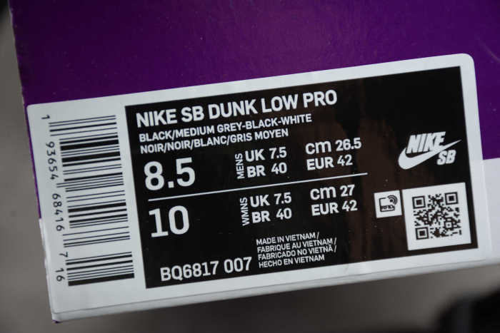 SB Dunk Low J-Pack “Shadow” BQ6817-007