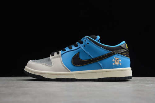 SB Dunk Low x Instant Skateboard Grey Blue CZ5128-400