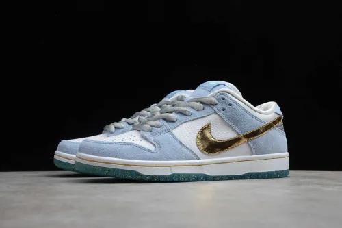 SB DUNK x Sean Cliver Light Blue White Gold DC9936-100