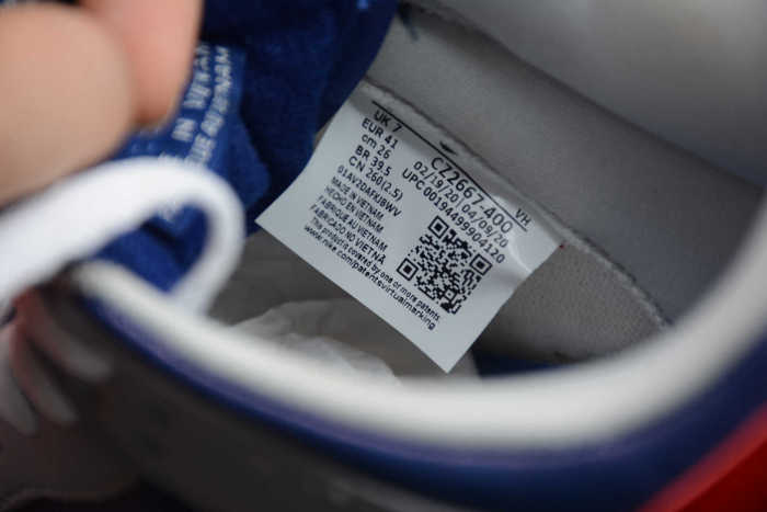 SB Dunk “Samba” Grey Blue Red CZ2667-400