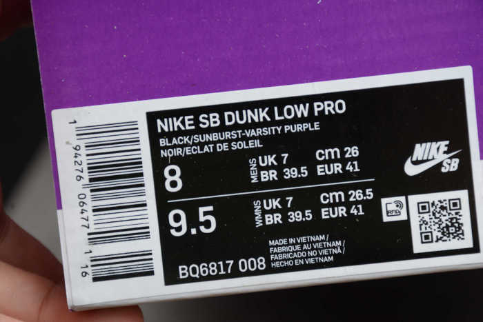 SB Dunk Low “ACG Terra” Purple Black Red BQ6817-008