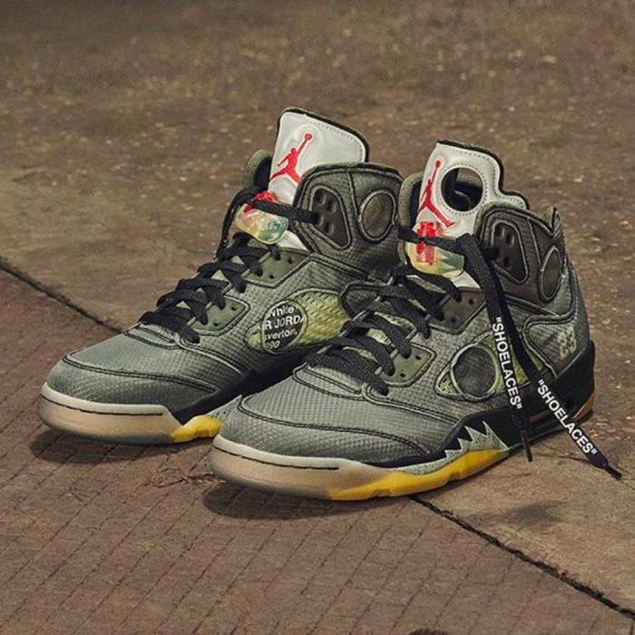 OFF-WHITE x Air Jordan 5 Retro SP “Muslin” CT8480-001