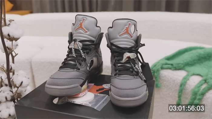 OFF-WHITE x Air Jordan 5 Retro SP “Muslin” CT8480-001