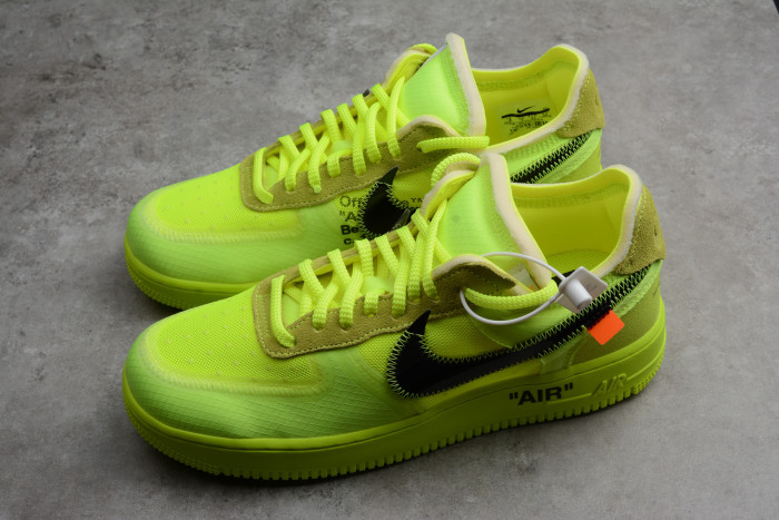 Off-White x Air Force 1 Low “Volt” 2.0 with Zip-Tie AO4606-700