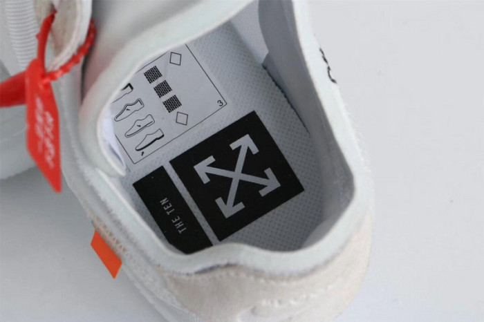Off White x Air Force 1 Virgil Low White with Zip-Tie A04606-100