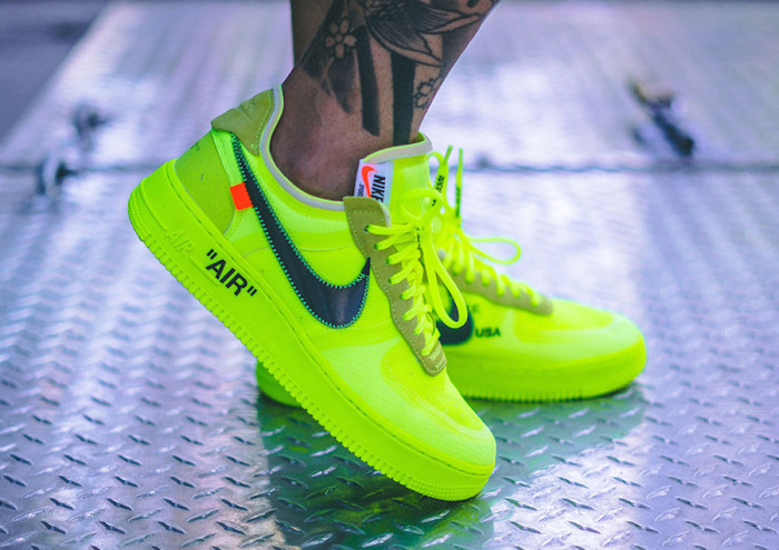 Off-White x Air Force 1 Low “Volt” 2.0 with Zip-Tie AO4606-700