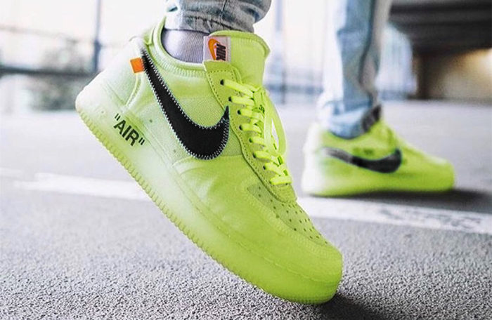 Off-White x Air Force 1 Low “Volt” 2.0 with Zip-Tie AO4606-700