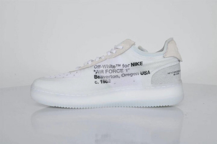 Off White x Air Force 1 Virgil Low White with Zip-Tie A04606-100
