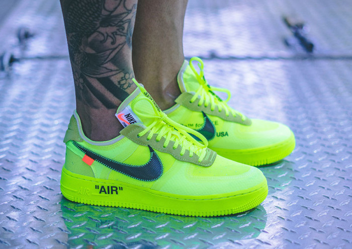 Off-White x Air Force 1 Low “Volt” 2.0 with Zip-Tie AO4606-700
