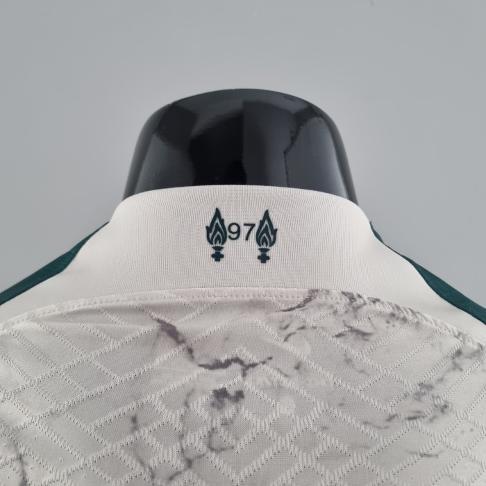 Liverpool Special Edition White and Green Player Version Jersey 22/23