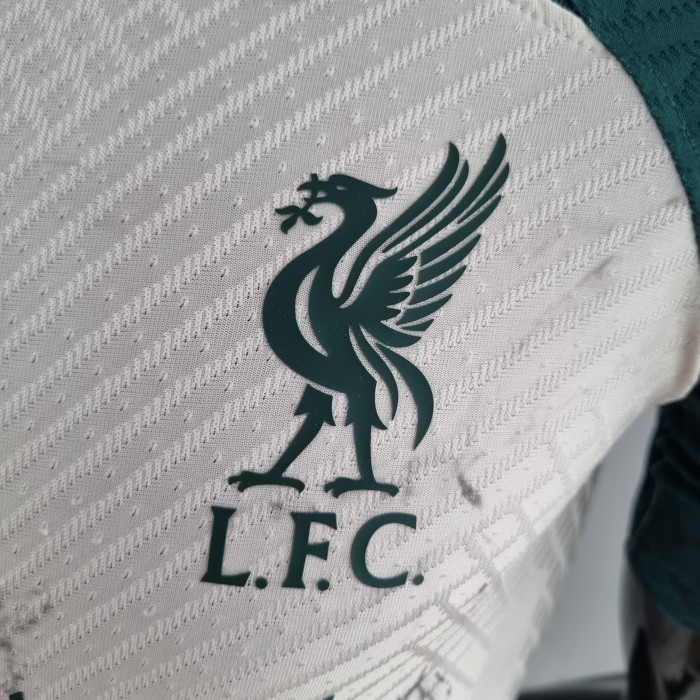 Liverpool Special Edition White and Green Player Version Jersey 22/23