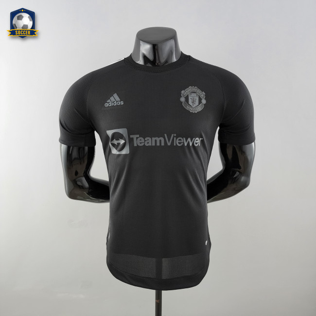 Manchester United Peter Pavel Co Branded Black Player Jersey 21/22