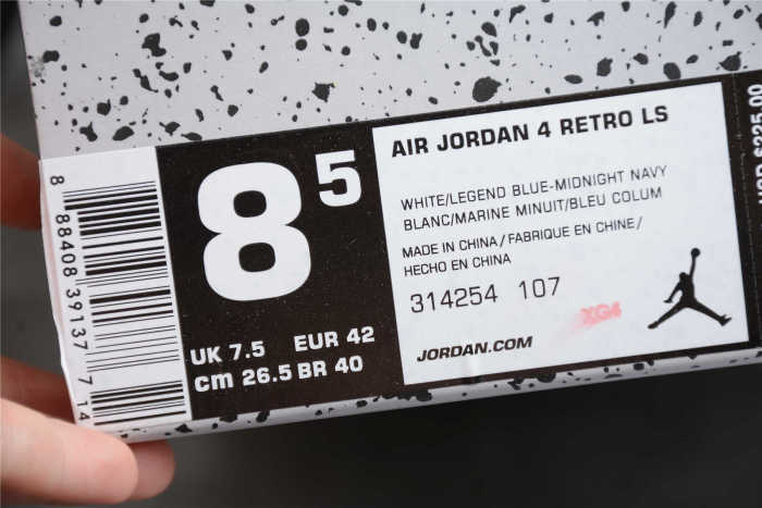 Air Jordan 4 “Columbia” White Blue 314254-107