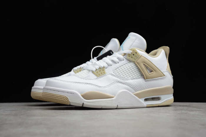 Air Jordan 4 Retro Sand Linen White Yellow 487724-118