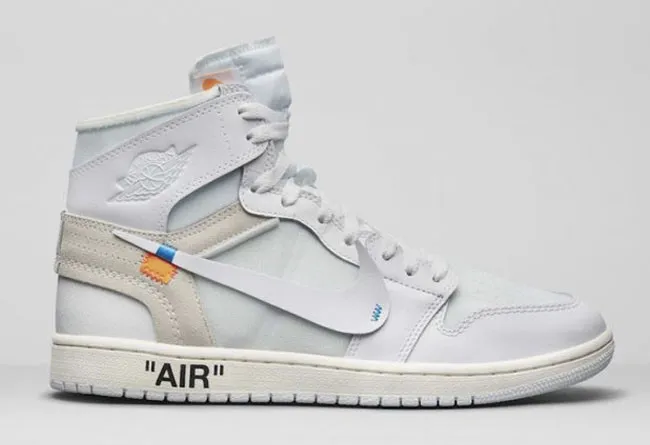 OFF-WHITE x Air Jordan 1 “White” AQ0818-100