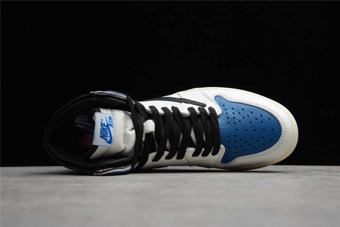 Fragment x TS x Air Jordan 1 High OG SP “Military Blue” TS White Blue DH3227-105