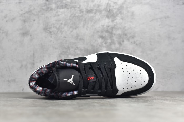 Air Jordan 1 Low  Quai 54  Black White DM0095-106