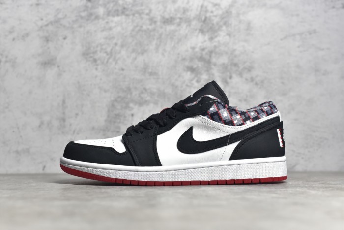 Air Jordan 1 Low  Quai 54  Black White DM0095-106