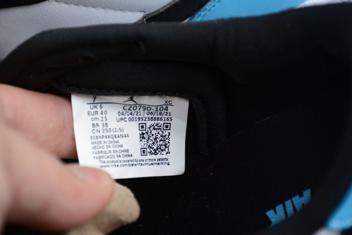 Air Jordan 1 Low OG UNC White Dark Powder Blue Black CZ0790 104