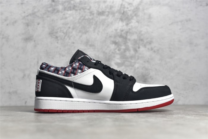 Air Jordan 1 Low  Quai 54  Black White DM0095-106