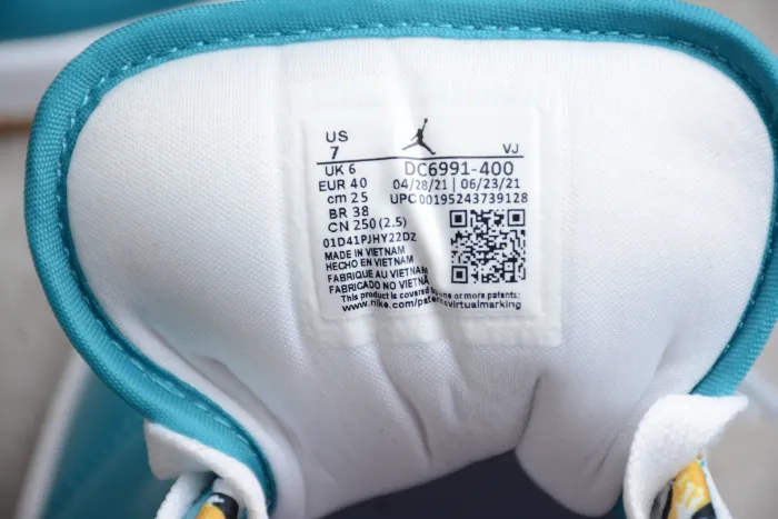 Air Jordan 1 Low SE Barcelona Cyber Teal DC6991-400