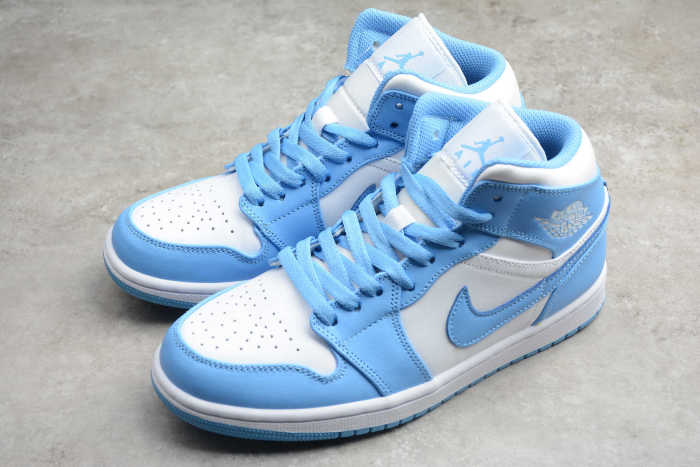 Air Jordan 1 Mid 'UNC' 554724-106