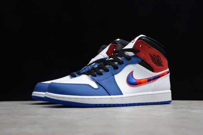 Air Jordan 1 Mid Multicolor Swoosh 852542-146