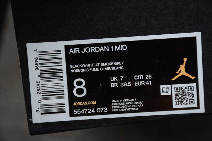 Air Jordan 1 Mid “White Shadow” 554724-073