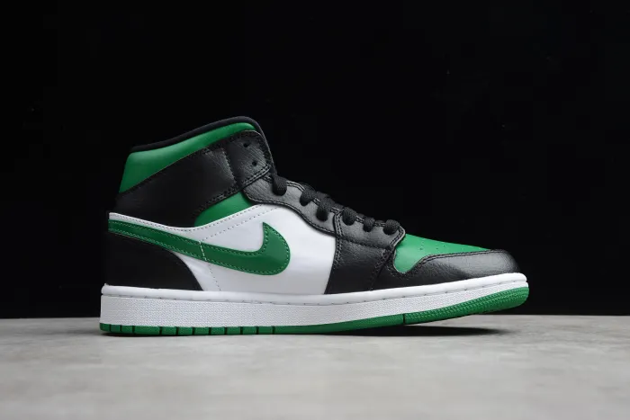 Air Jordan 1 Mid Green Toe 554724-067