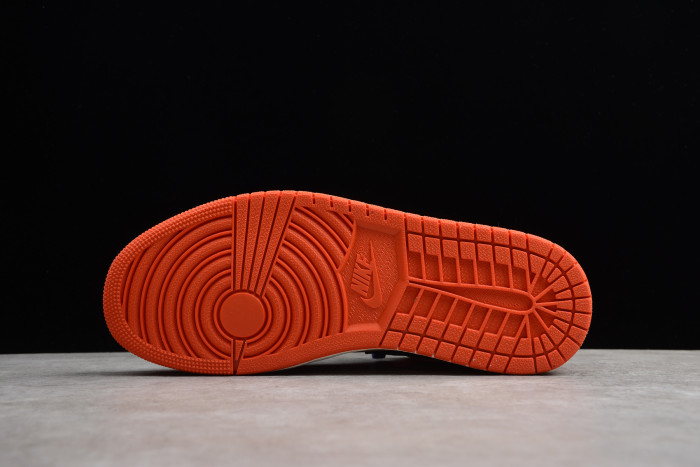 Air Jordan 1 Mid Team Orange Black BQ6931-800