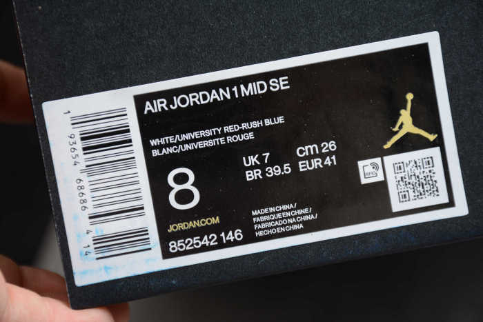 Air Jordan 1 Mid Multicolor Swoosh 852542-146