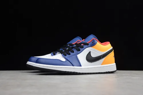 Air Jordan 1 Low 'White Deep Royal Blue' 553558-123