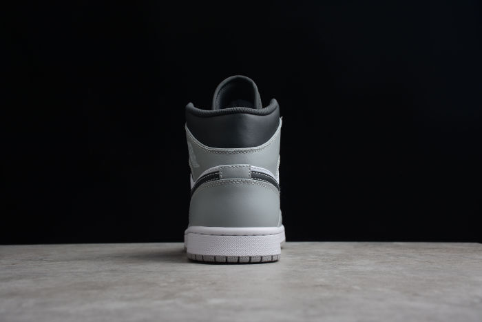Air Jordan 1 Mid  Light Smoke Grey  554724-078