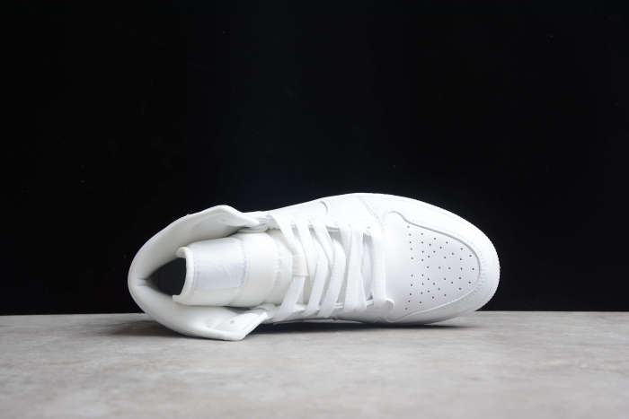 Air Jordan 1 Mid Triple White 554724-130