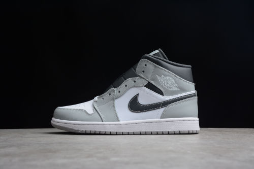 Air Jordan 1 Mid  Light Smoke Grey  554724-078