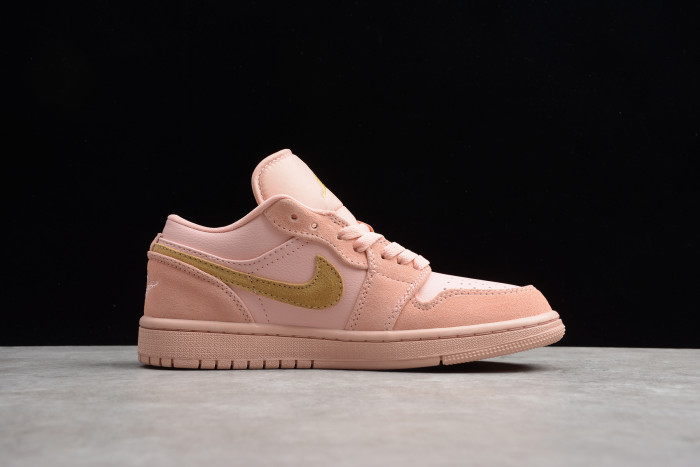 Air Jordan 1 Low Coral Stardust Club Gold CJ9216-676
